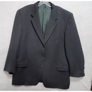 Joseph Abboud Jacket Men's 48 Black Nordstrom Wool Blazer Classic Dressy Career